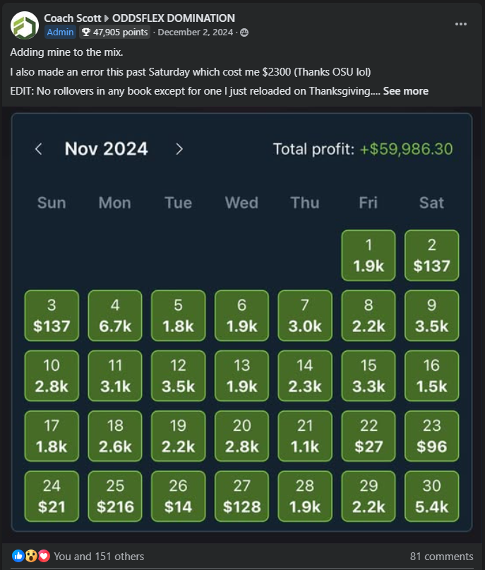 Profitable sports betting testimonial