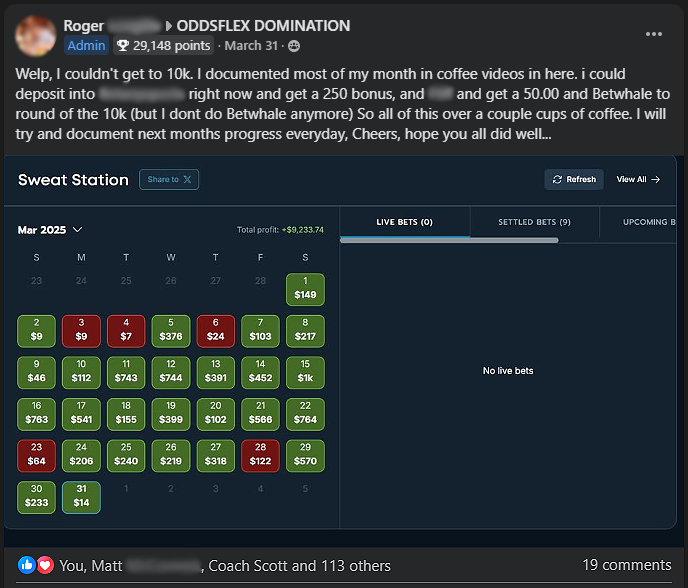 Sportsbook bonuses testimonial